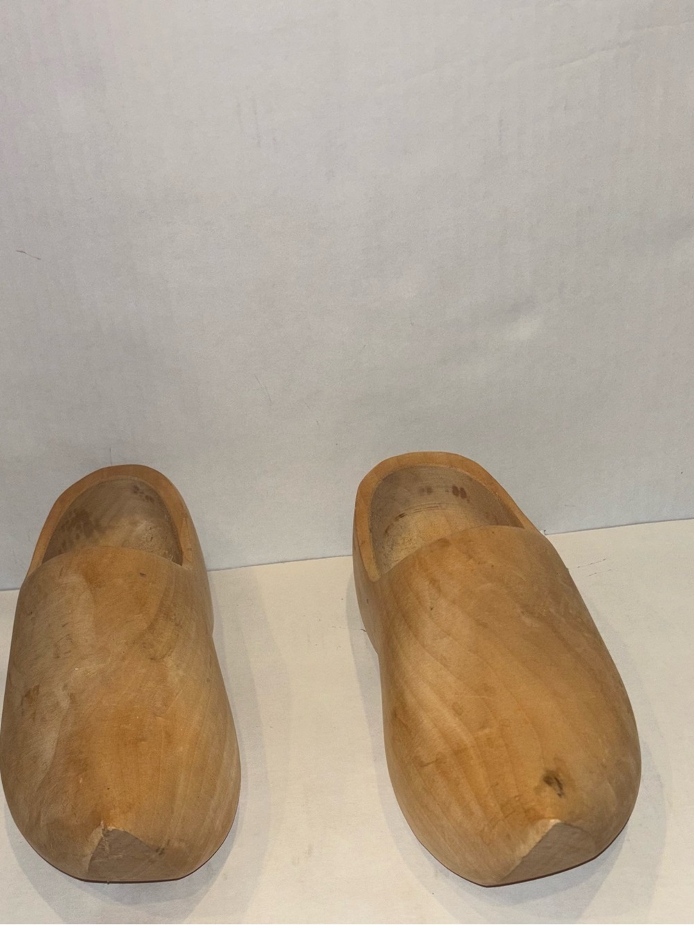 Men's Wooden Slip-On Clogs in Natural Brown
